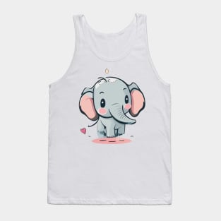 Whimsical Elephant Magic - Celebrating Cuteness and Charm Tank Top